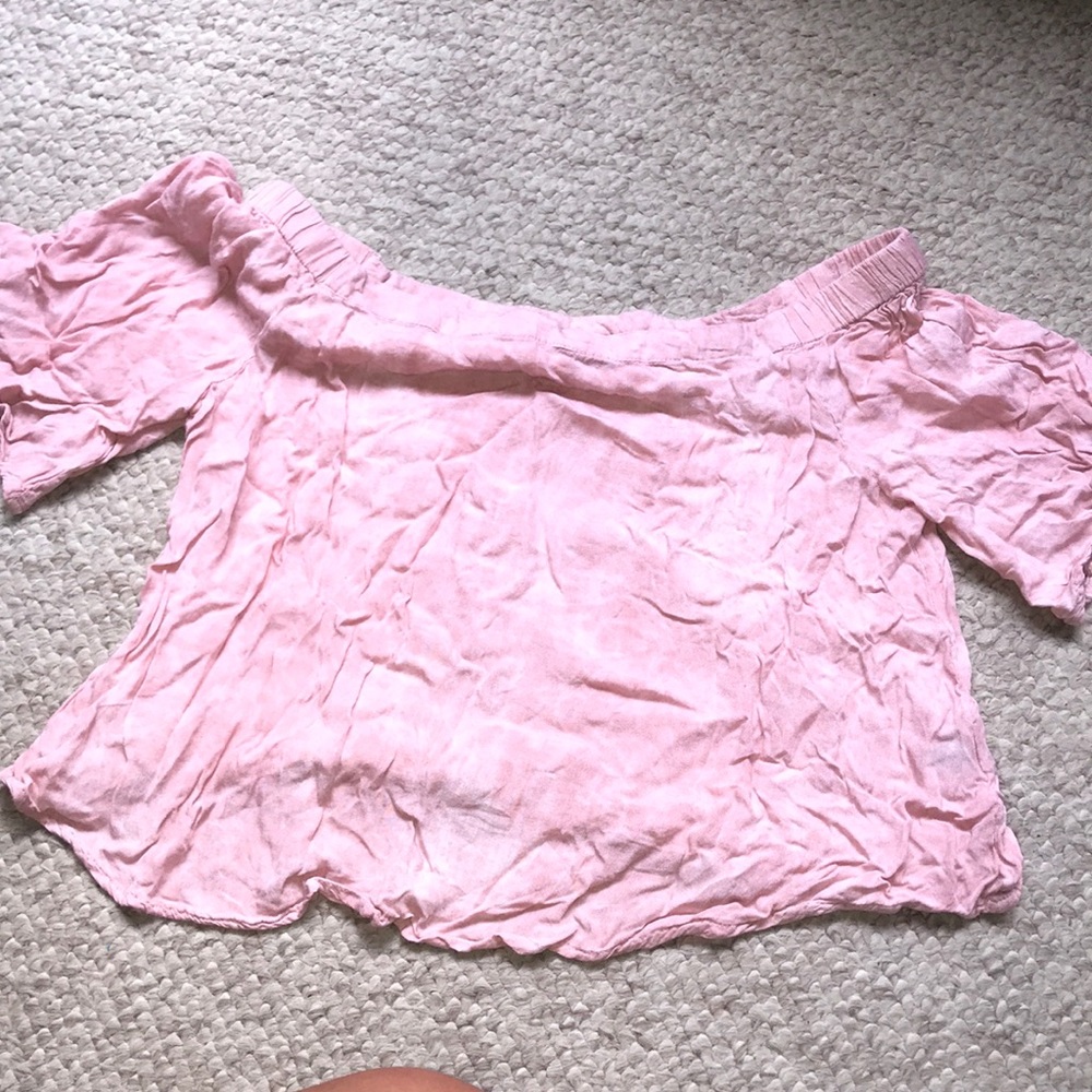 Off The Shoulder Mid Sleeve Shirt